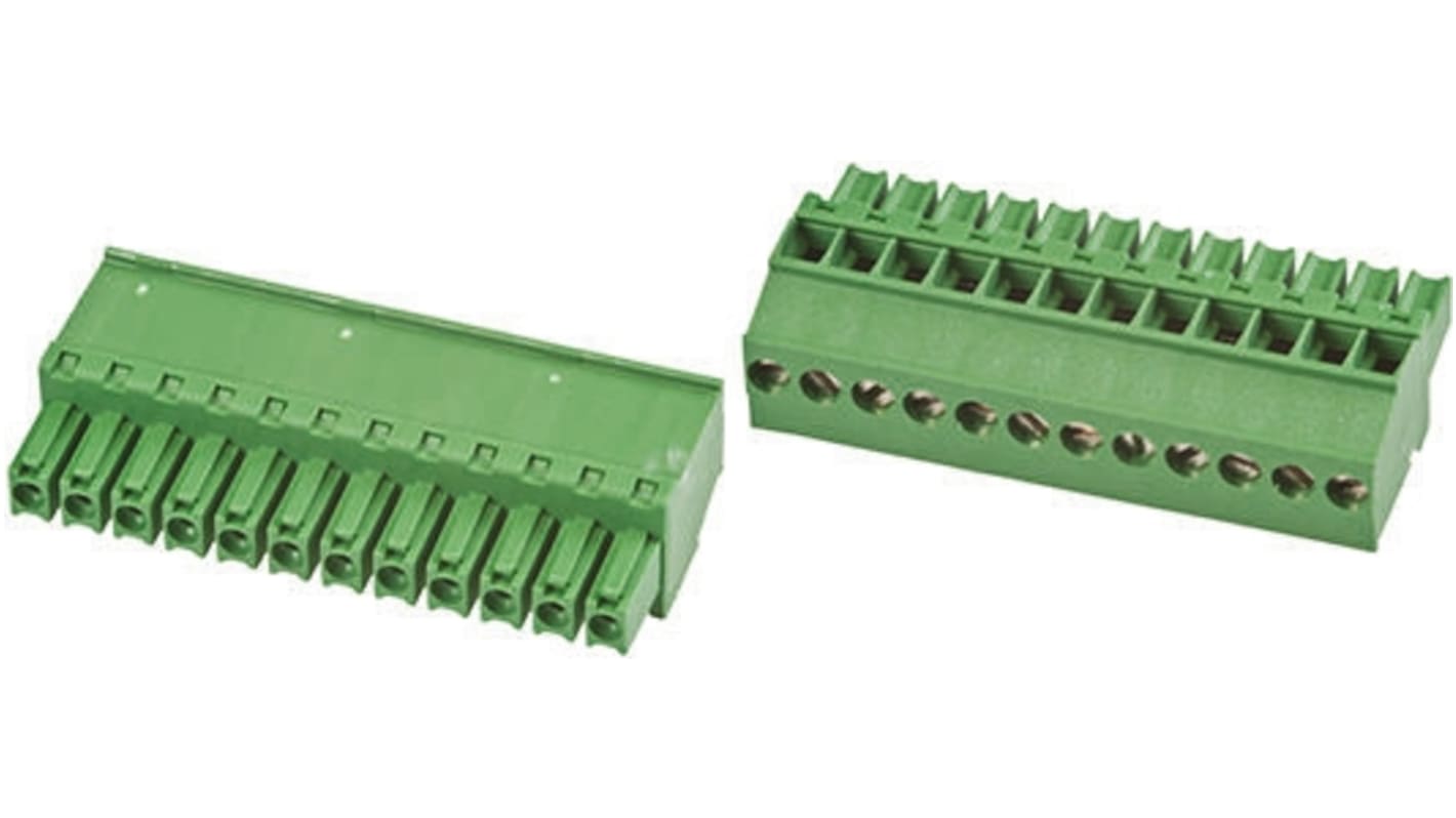 TE Connectivity プラグ式端子台 1-1986371-2 3.5mm ピッチ
