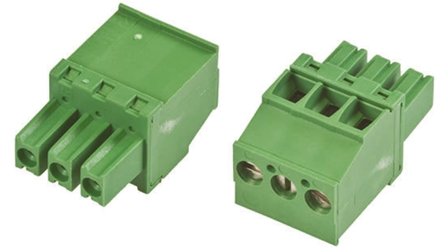 TE Connectivity PCB Terminal Block, 3.81mm Pitch, Cable Mount, Screw Down Termination