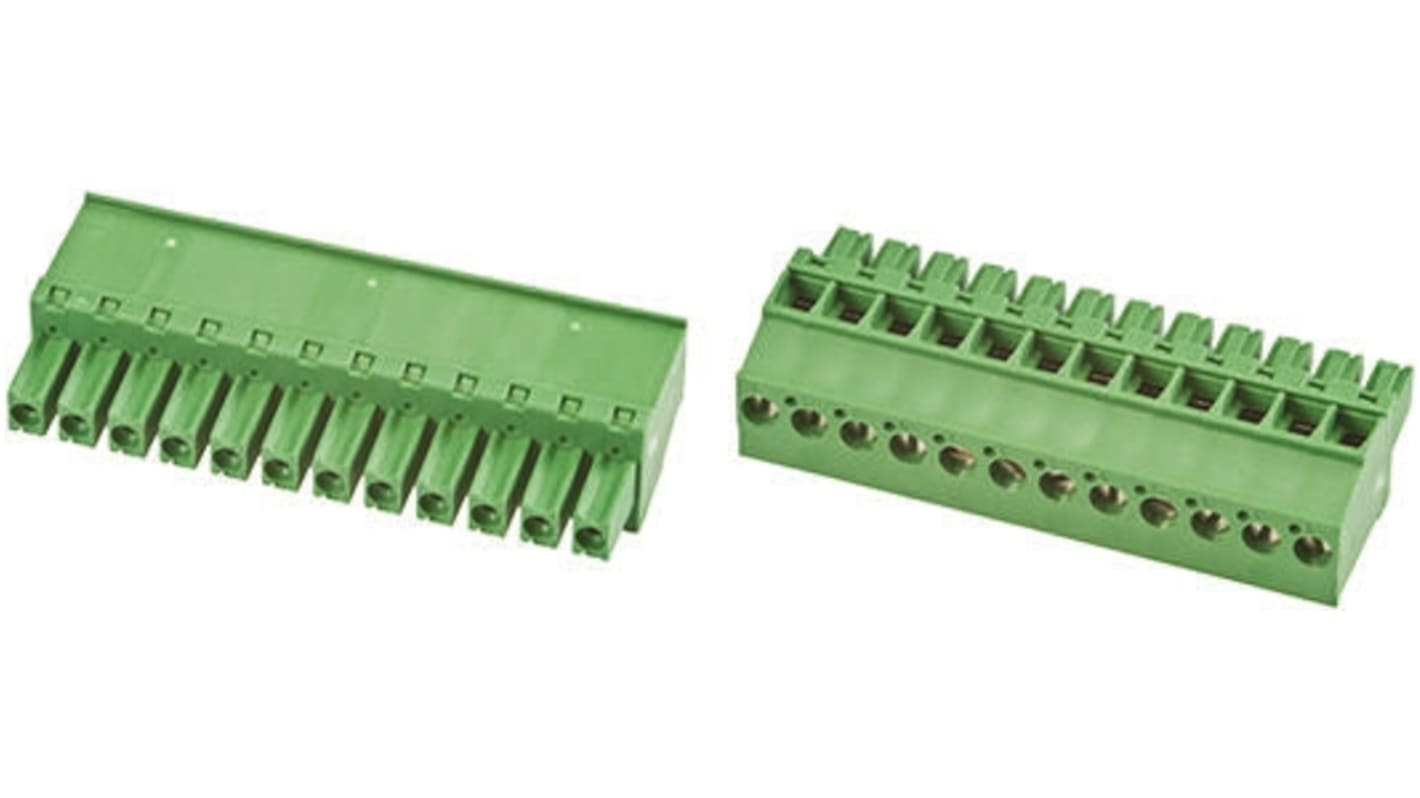 TE Connectivity PCB Terminal Block, 3.81mm Pitch, Cable Mount, Screw Down Termination