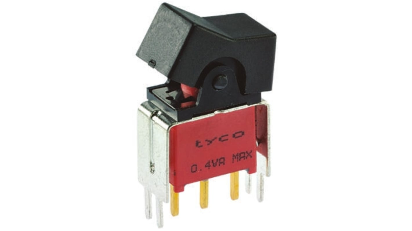 TE Connectivity SPDT, On-(On) Rocker Switch PCB