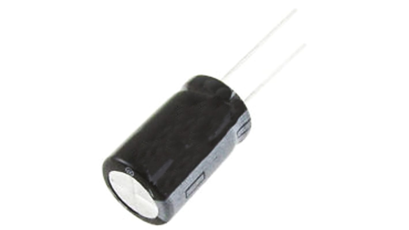 RS PRO 10μF Aluminium Electrolytic Capacitor 200V dc, Radial, Through Hole