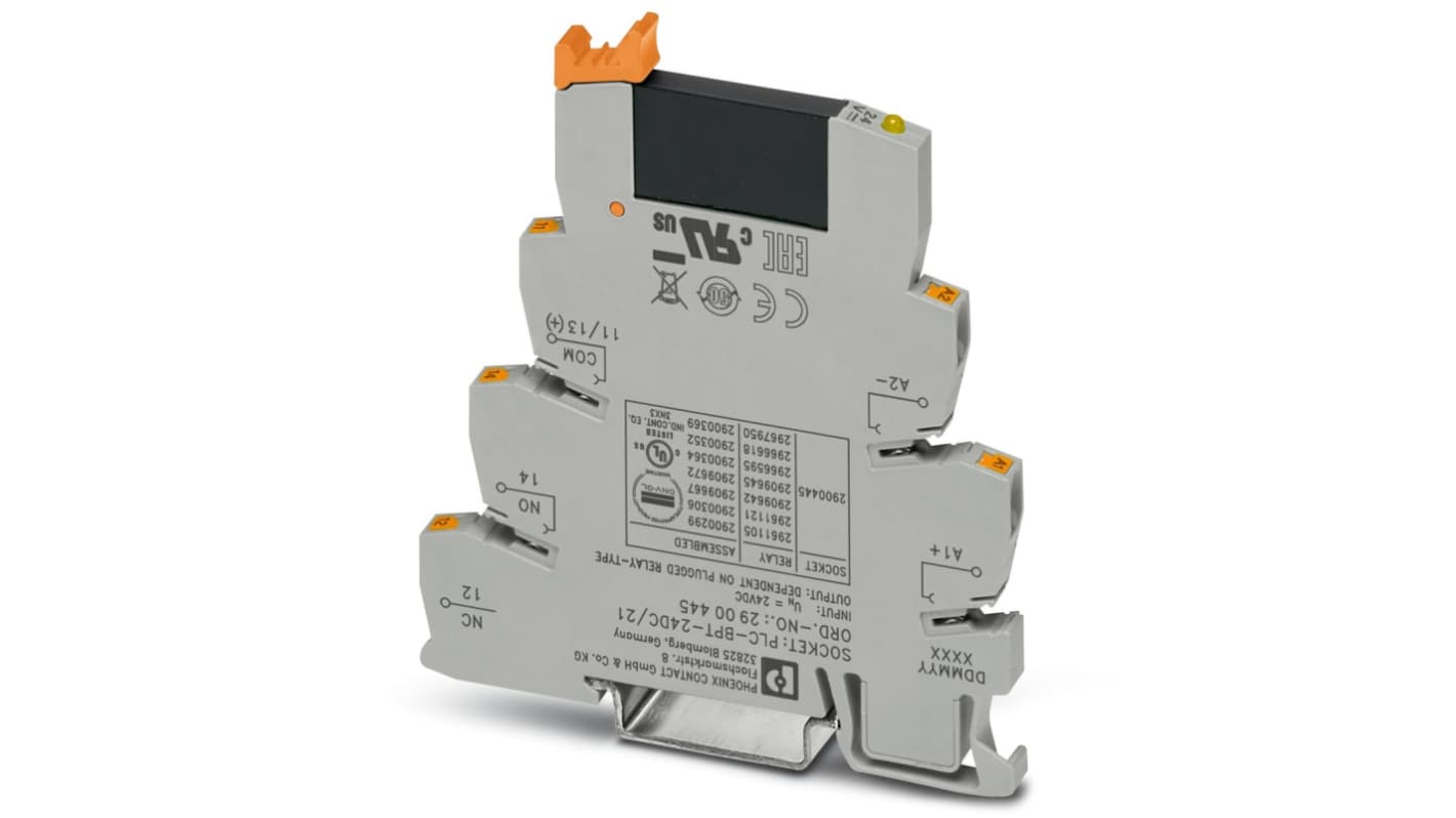 Phoenix Contact PLC-OPT Series Solid State Interface Relay, 28.8 V dc Control, 15 A Load, DIN Rail Mount