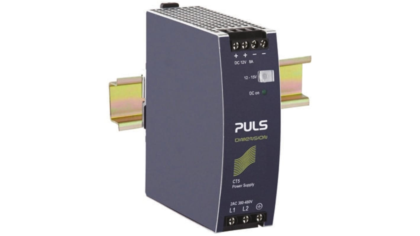 PULS DIMENSION C-Line DIN-Schienen Netzteil Getaktet 12V dc / 8A 96W 380 → 480V ac