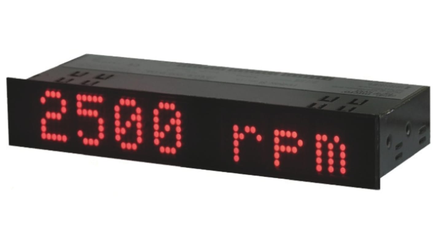 microSYST MIPAN LED Digital Panel Multi-Function Meter for Serial Data, 21mm x 165mm