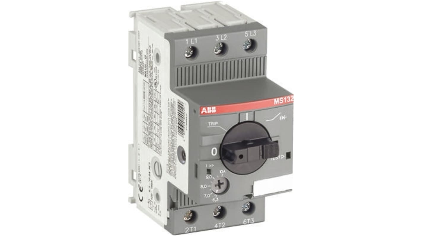 ABB MS132 Motorschutzschalter, 0,63 → 1 A 90mm x 45mm