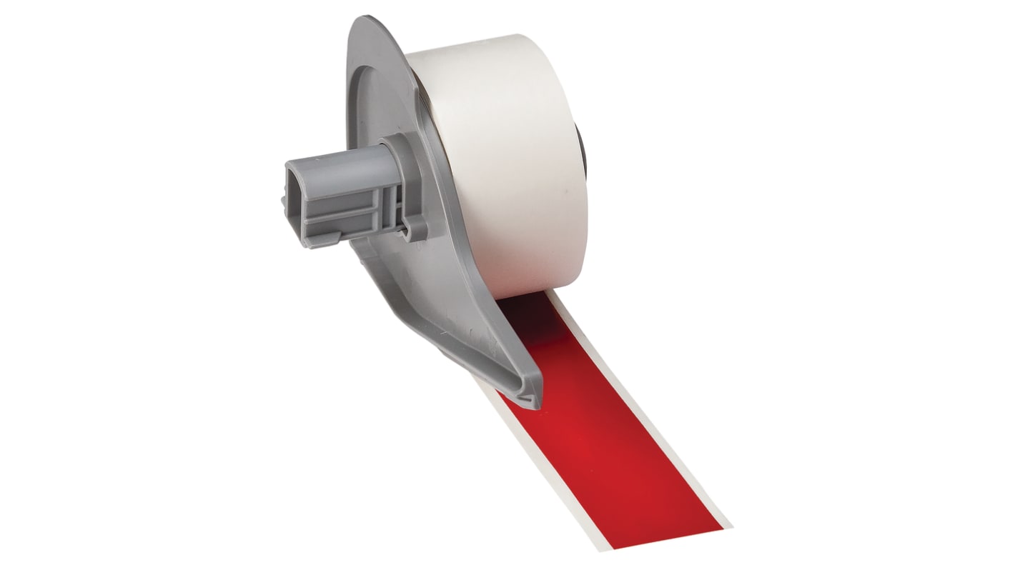 Brady B-595 Vinyl Red Cable Labels, 25.40mm Width, 1 Qty