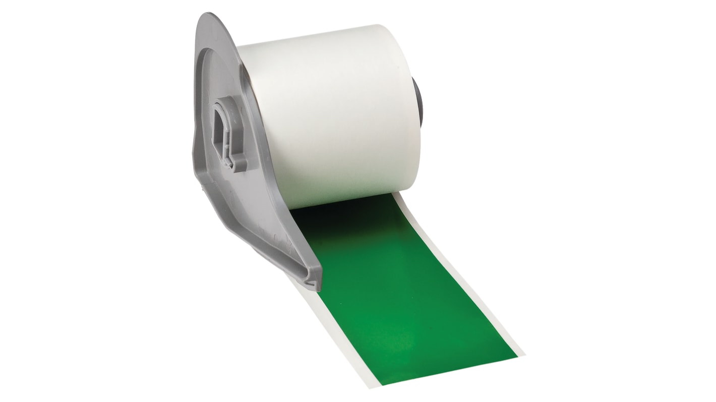 Brady B-595 Vinyl Green Cable Labels, 50.8mm Width, 1 Qty