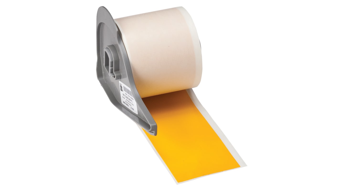 Brady B-595 Vinyl Yellow Cable Labels, 50.8mm Width