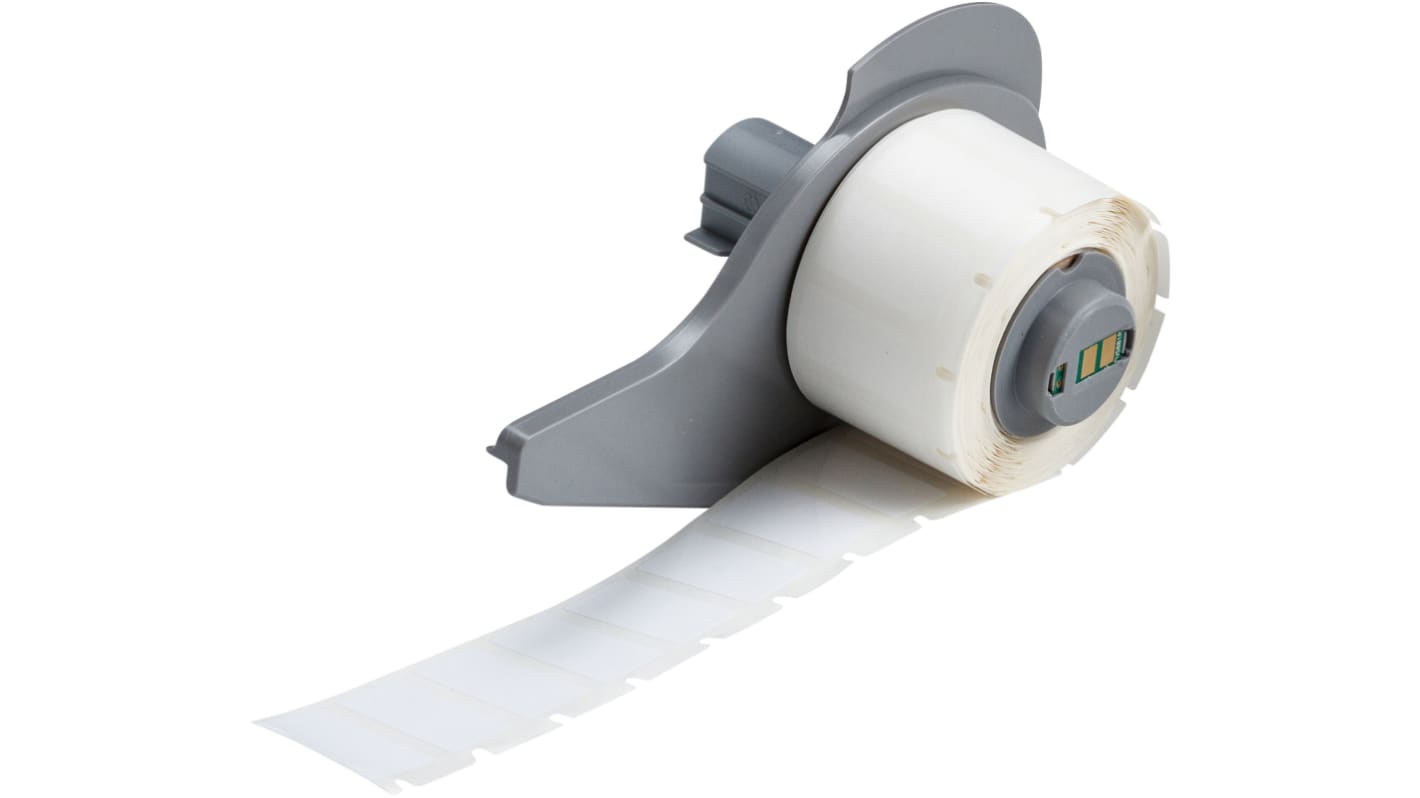 Brady B-423 Polyester White Label Roll, 25.40mm Width, 12.7mm Height, 500 Qty