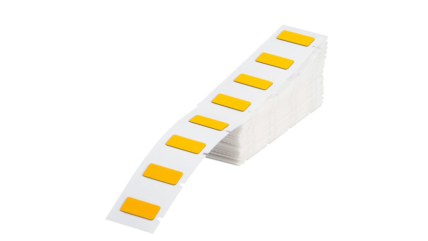 Brady B-7593 Engraved Replacement Yellow Label Roll, 45mm Width, 15mm Height, 100 Qty