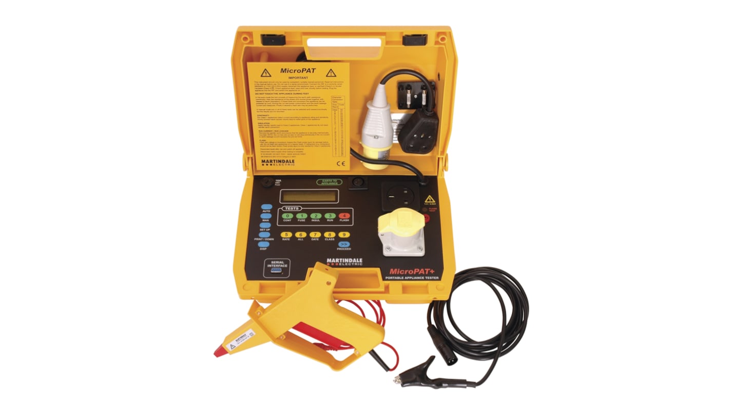 Martindale MPATPLUS PAT Tester, Class I, Class II Test Type With UKAS Calibration