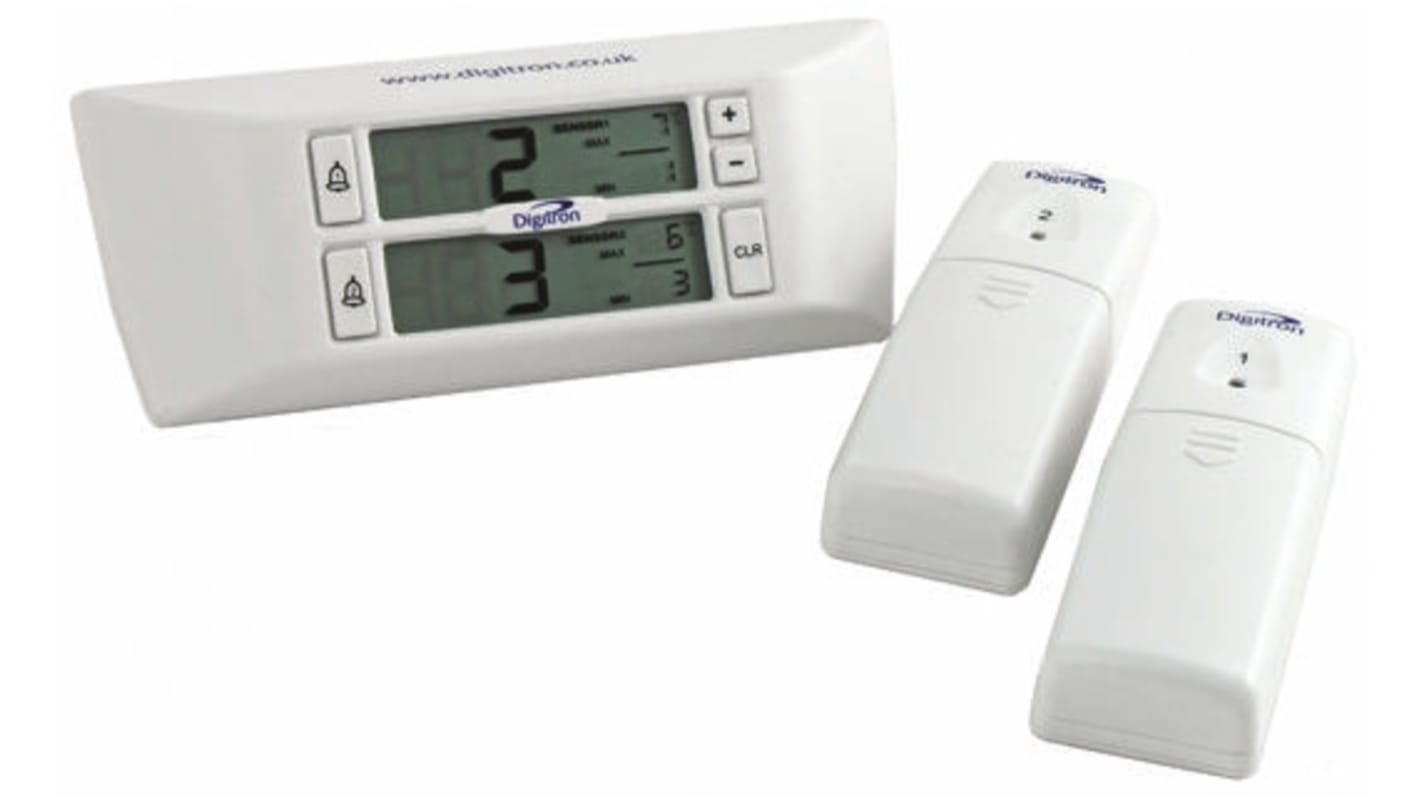 Termometr cyfrowy PT100 liczba wejść 2 +40°C Bezprzewodowy rozdzielczość 1°C, skala: °F/°C Digitron