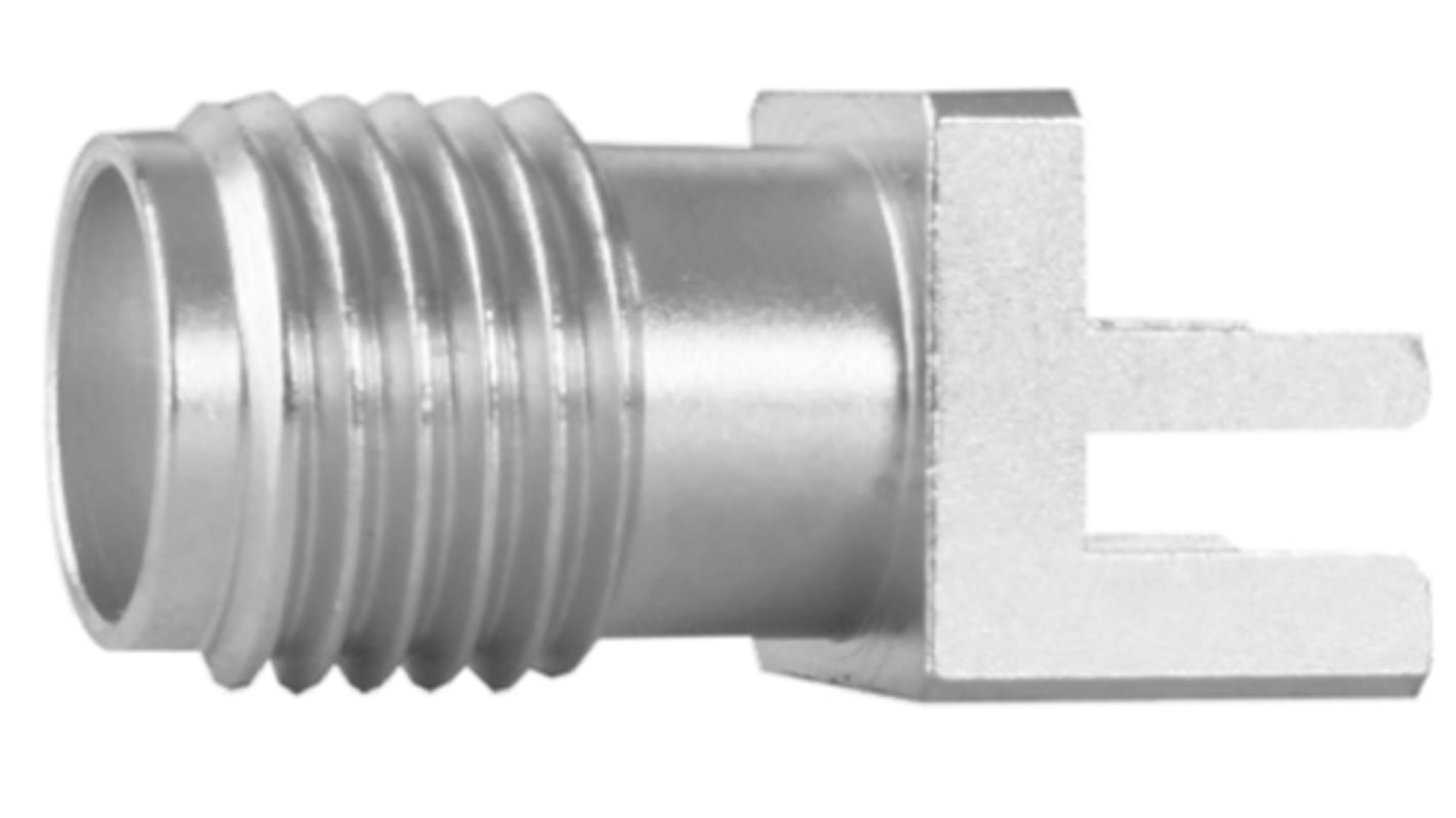 Telegartner, Jack SMA Connector, 50Ω, Solder Termination, Straight Body