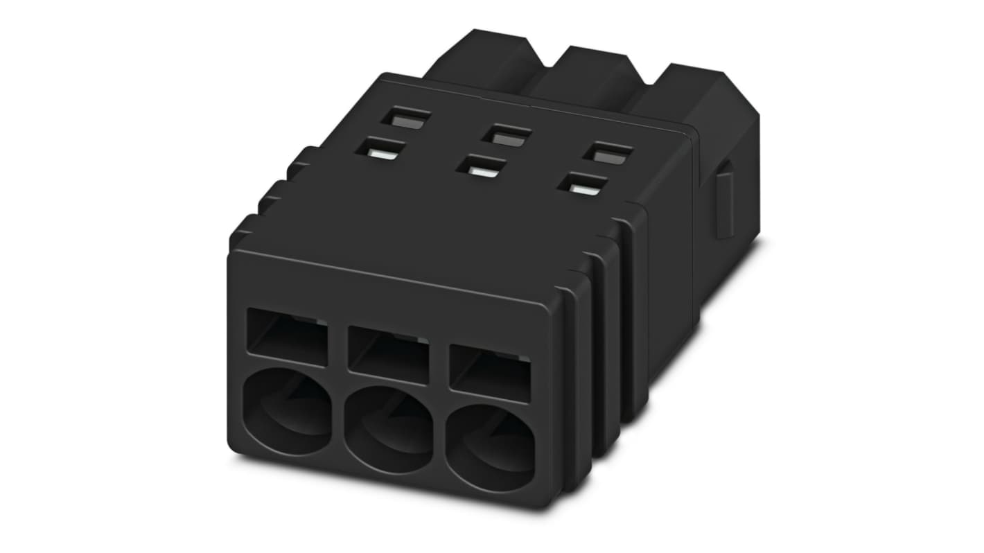 Phoenix Contact, 2.5mm Pitch, PTSM 0.5/ 6-P-2.5, 6 Way, , Pluggable Terminal Block, Plug, Cable Mount, Spring Cage