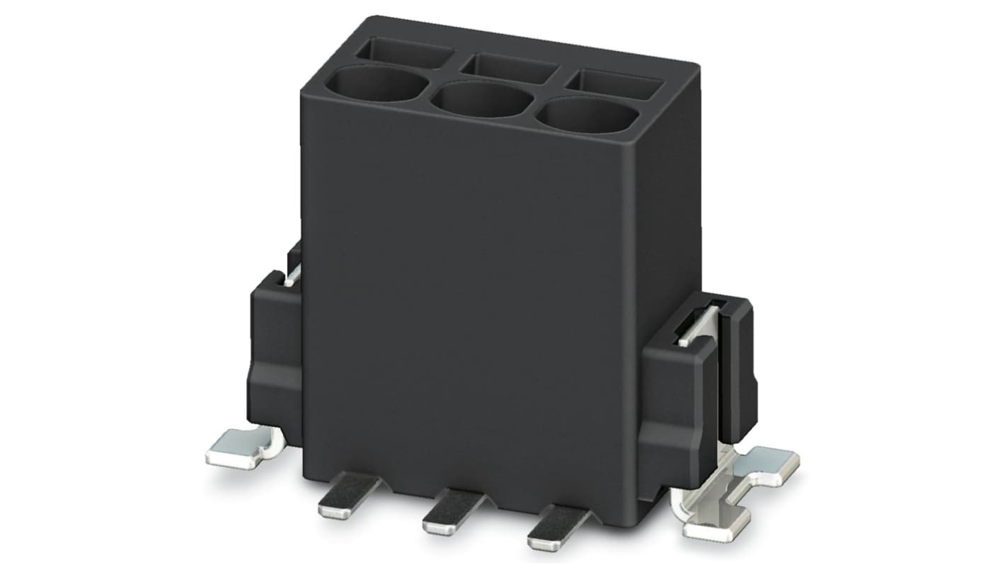 Phoenix Contact PTSM 0.5/ 7-2.5-V-SMD R44 Series PCB Terminal Block, 7-Contact, 2.5mm Pitch, Surface Mount, 1-Row,