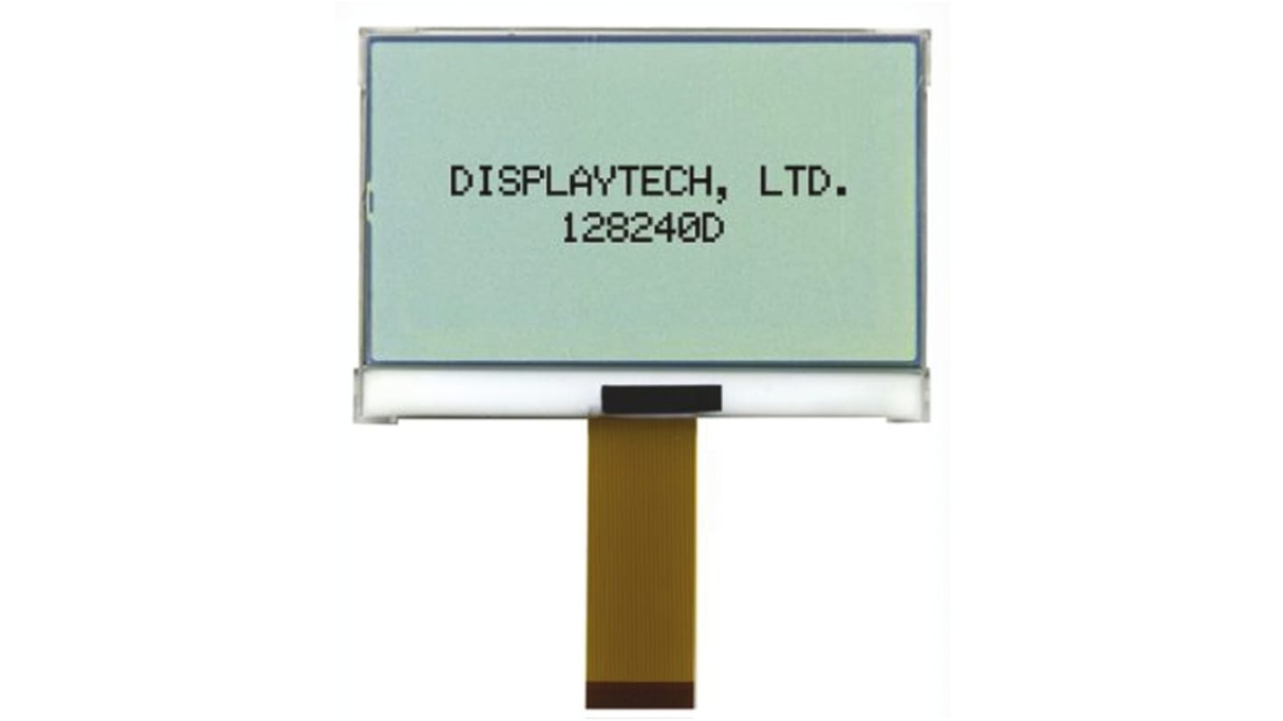 Displaytech 图形段码液晶屏, 分辨率240 x 128pixels, 可视区域144 x 64mm