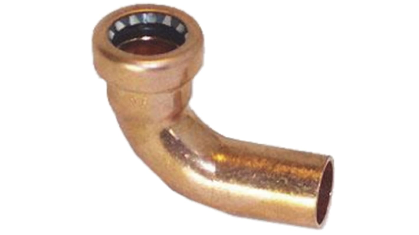 Copper Pipe Fitting, Push Fit 90° Street Elbow for 15mm pipe