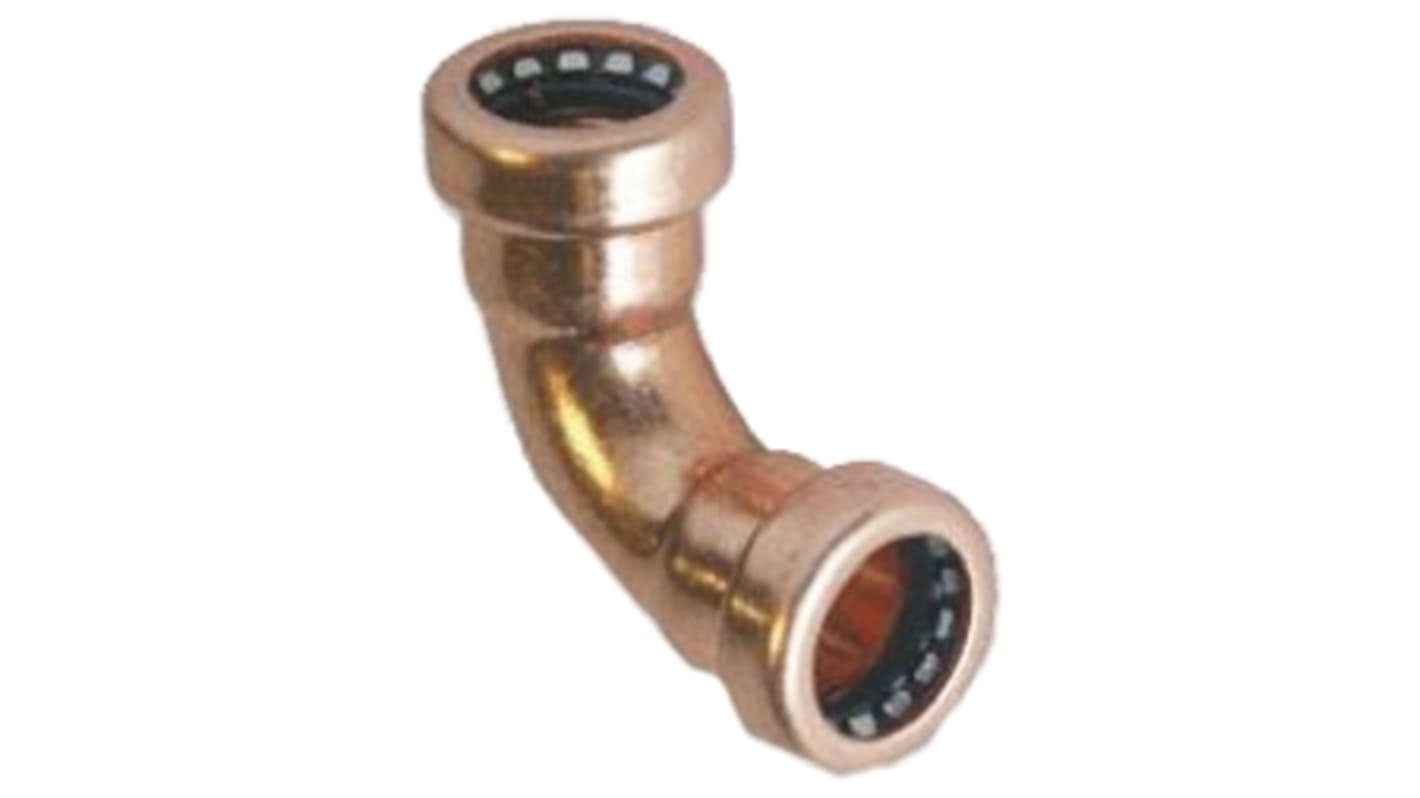 Copper Pipe Fitting, Push Fit 90° Elbow for 22mm pipe