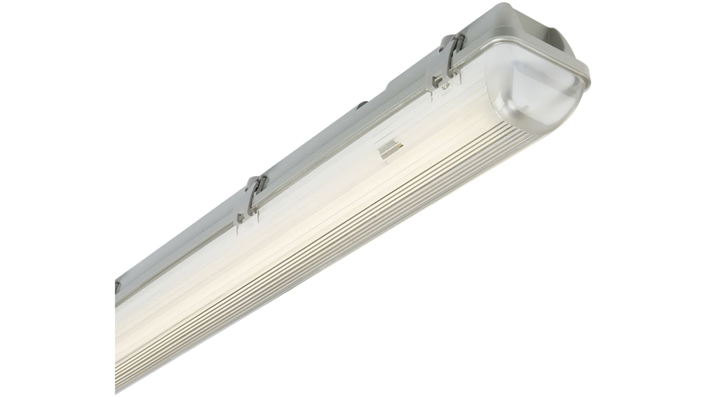 Fluorescent emergency light fixtures top
