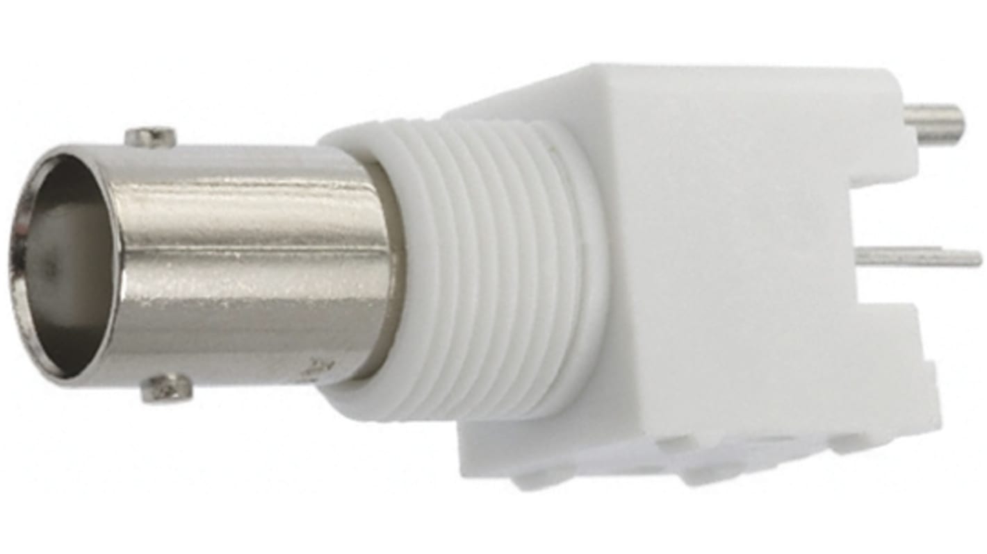 TE Connectivity, Jack PCB Mount BNC Connector, 75Ω, Through Hole Termination, Straight Body