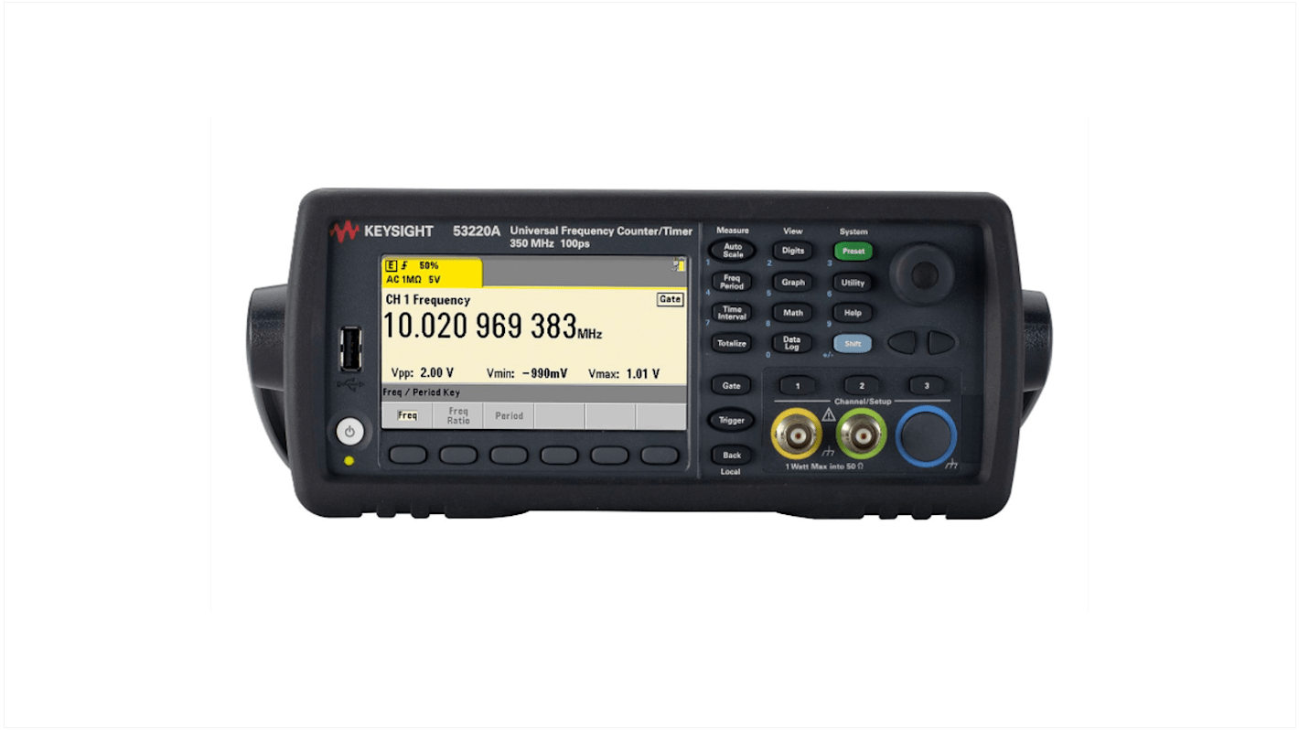Keysight Technologies 53220A Frequency Counter, 0 Hz Min, 350MHz Max, 12 Digit Resolution