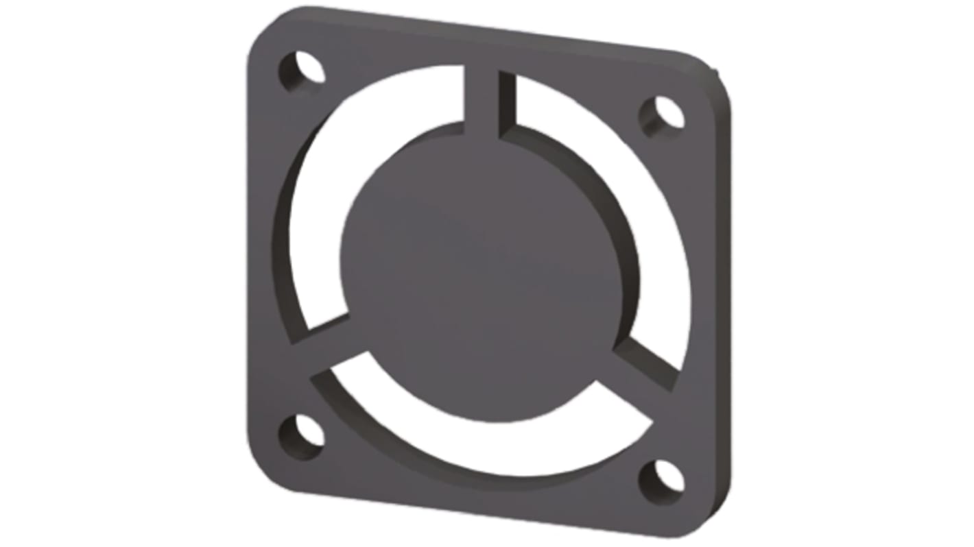 Essentra RFG-040-T Series Glass Fibre Reinforced Nylon Finger Guard for 40mm Fans, 32.2mm Hole Spacing, 43 x 43mm