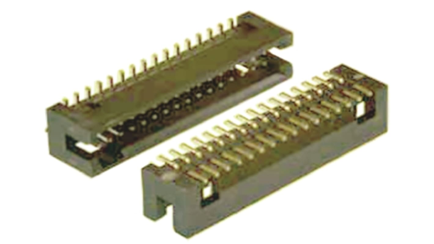 Amphenol ICC Minitek127 Series Straight Surface Mount PCB Header, 6 Contact(s), 1.27mm Pitch, 2 Row(s), Shrouded