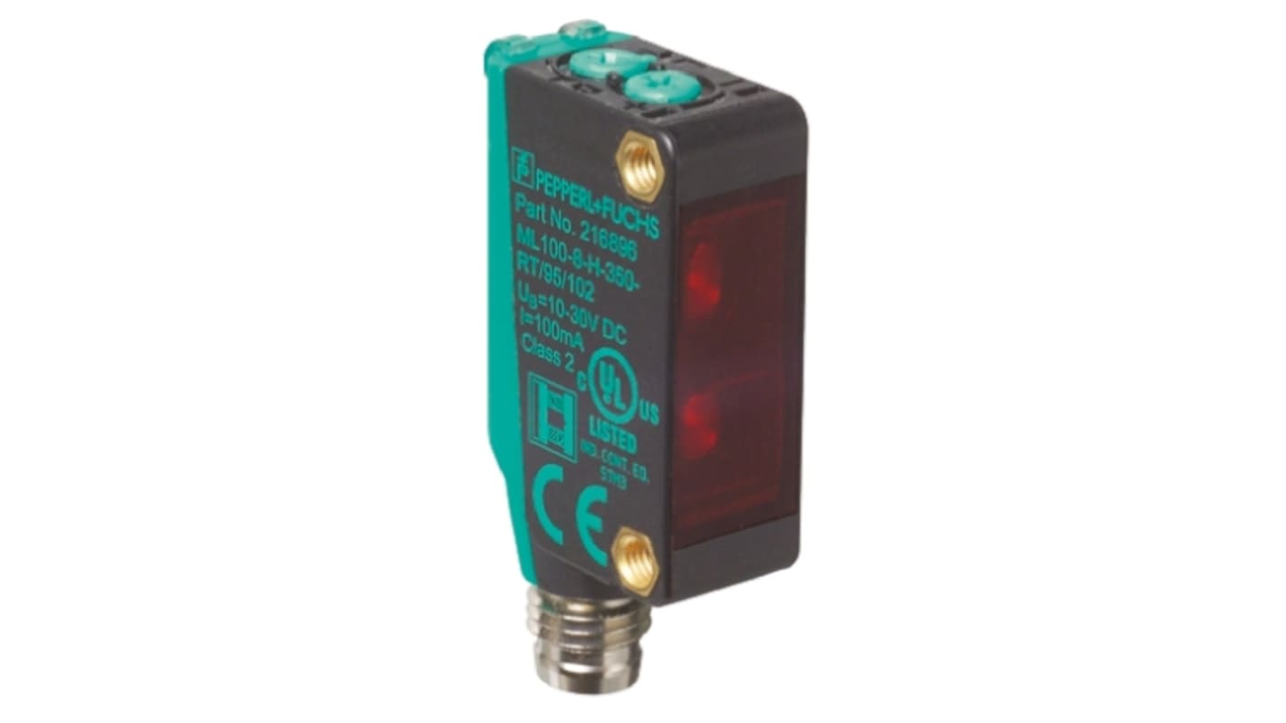 Rs-Online Sensore fotoelettrico Rettangolare Pepperl + Fuchs a retroriflessione rilevamento 5 m uscita NPN