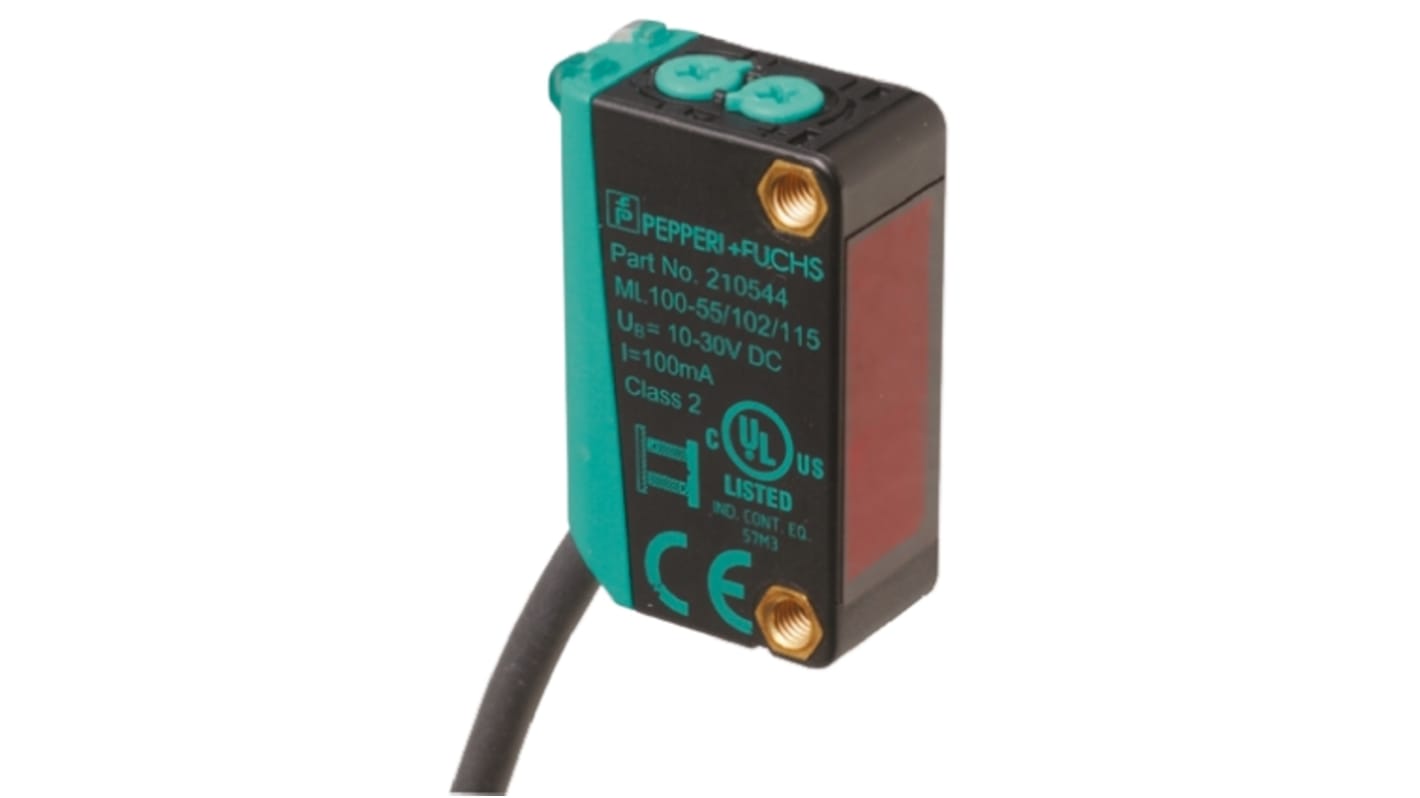 Rs-Online Sensore fotoelettrico Rettangolare Pepperl + Fuchs a retroriflessione rilevamento 5 m uscita NPN