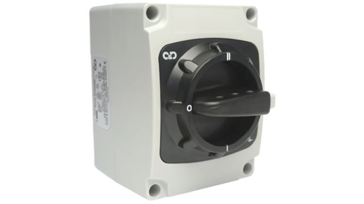 Izolační spínač 3P 3NO/3NC 20A 7,5kW IP65
