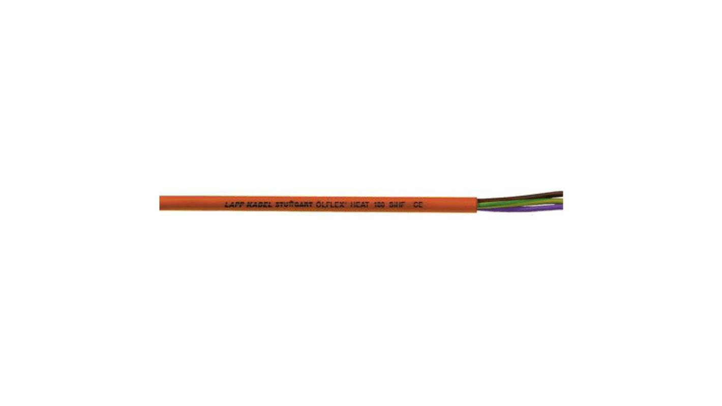 Lapp ÖLFLEX 0.75 mm² 2 Core Power Cable, Brown/Red Silicone, 50m