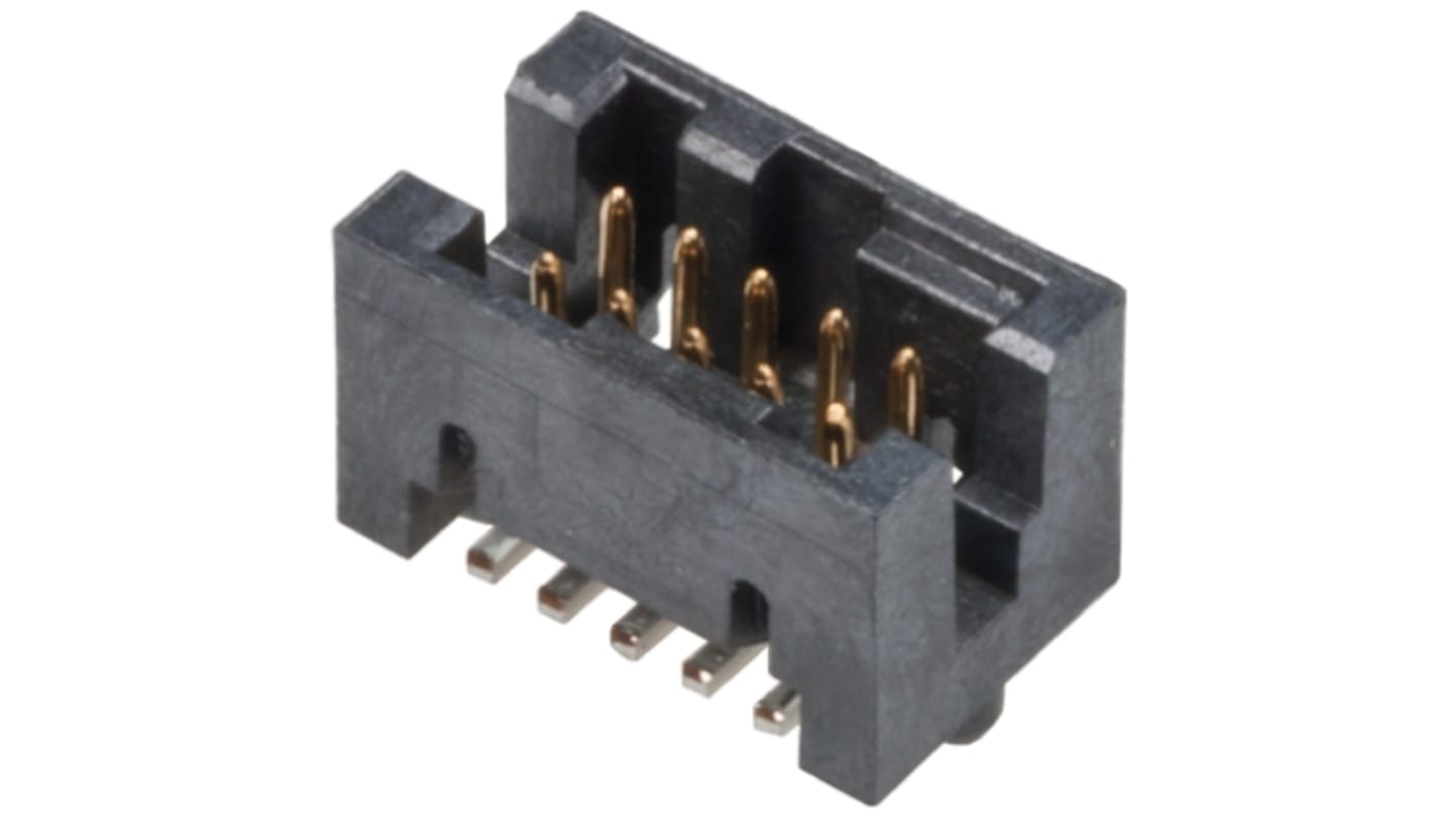 Amphenol Communications Solutions Rib-Cage Leiterplatten-Stiftleiste Gerade, 10-polig / 2-reihig, Raster 1.27mm,
