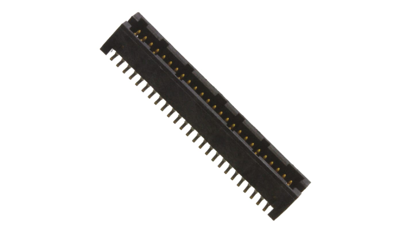 Amphenol FCI Rib-Cage Series Straight Surface Mount PCB Header, 50 Contact(s), 1.27mm Pitch, 2 Row(s), Shrouded