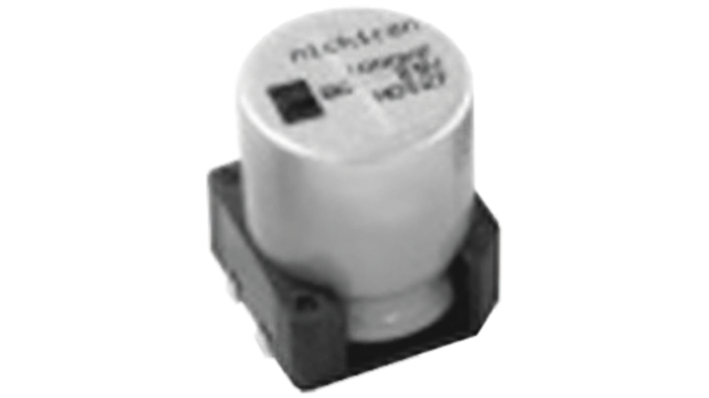 Condensador electrolítico Nichicon serie BC, 470μF, ±20%, 35V dc, mont. SMD, 16 (Dia.) x 16.5mm