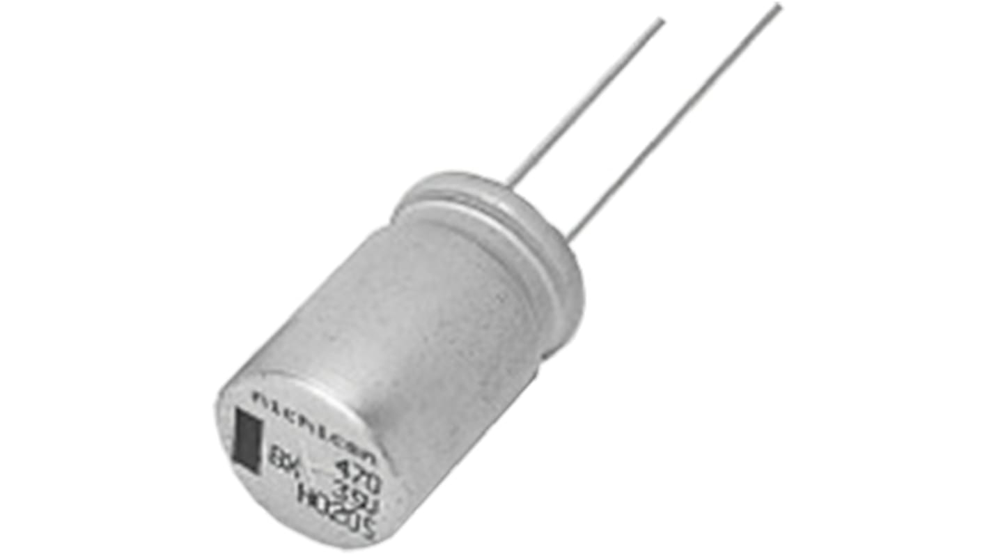 Nichicon 直插铝电解电容, 56μF, 200V 直流, 16 (Dia.) x 20mm, 最高+150°C, BX系列