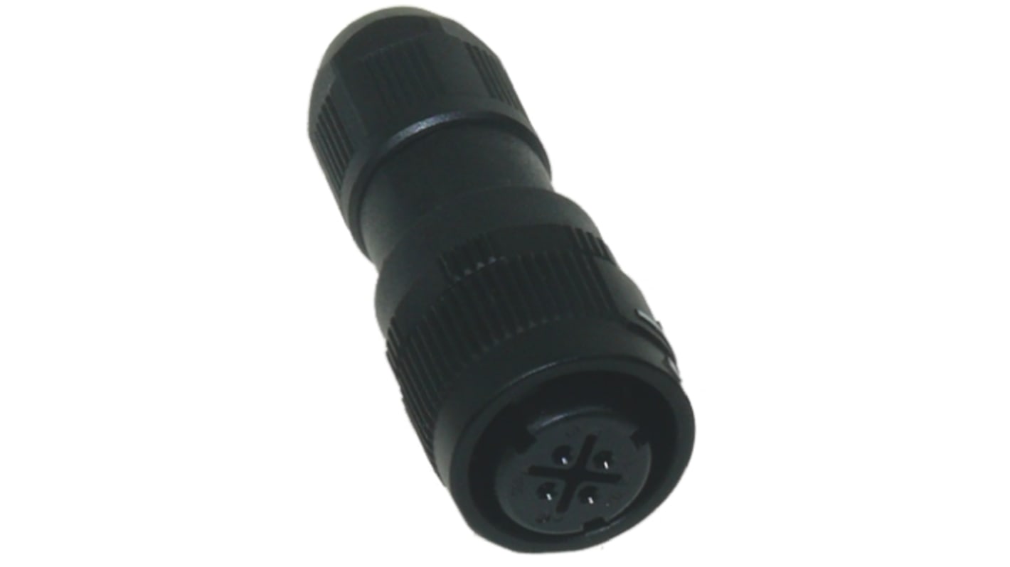 Hirose Circular Connector, 10 Contacts, Cable Mount, Miniature Connector, Plug, Female, IP67, IP68, HR34B Series