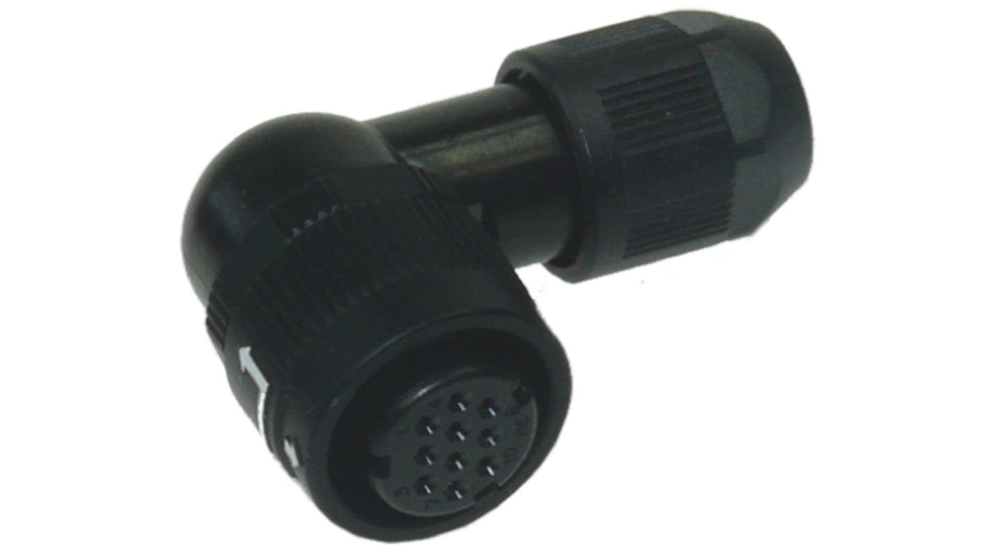 Connettore circolare Hirose, maschio, serie HR34B, Miniatura, 10 poli, Montaggio su cavo