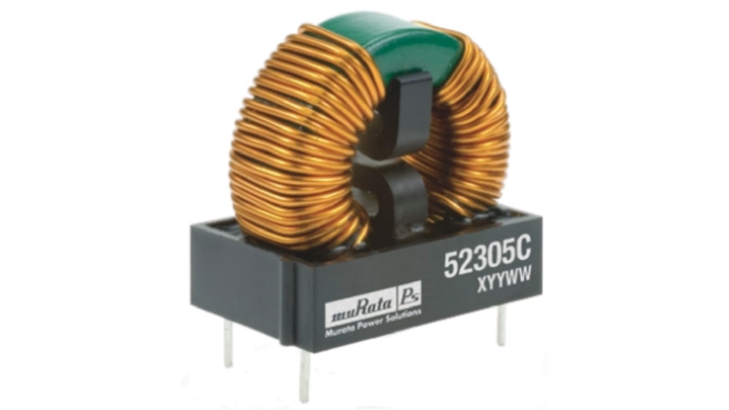 Murata 10 mH Leaded Inductor, 1.7A Idc, 193mΩ Rdc, 5200