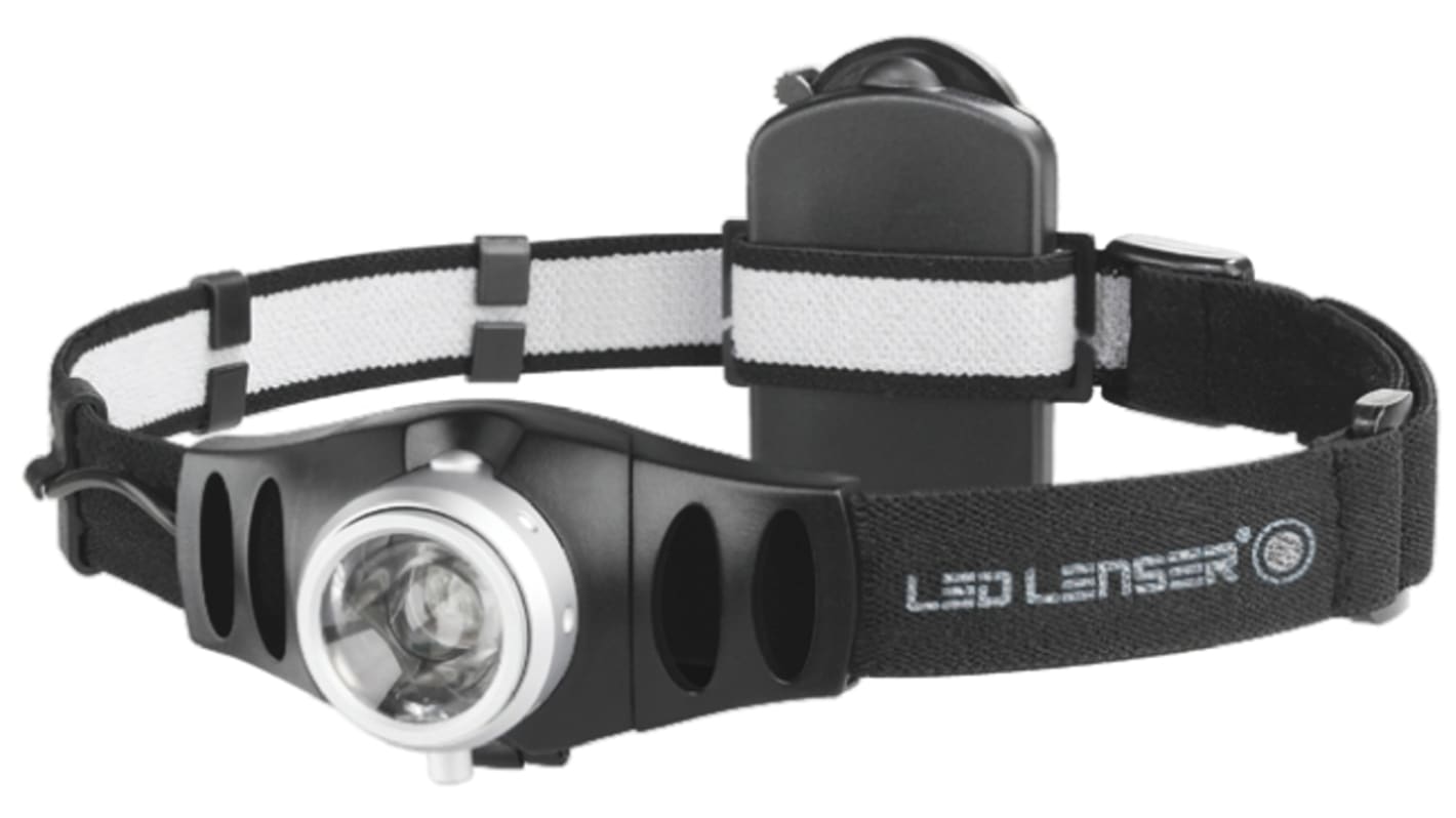 Led Lenser H7 Stirnlampe LED Schwarz im Alu-Gehäuse , 200 lm / 150 m