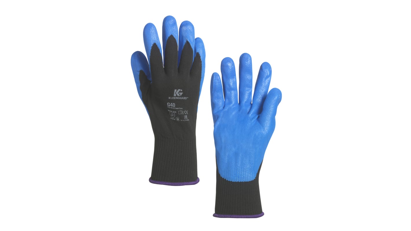 Gants de manutention Kimberly Clark Jackson Safety, Taille 10, Manutention générale, 12 Paires, Bleu