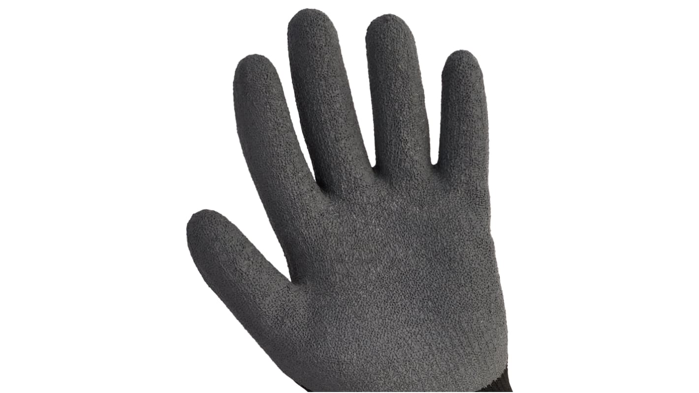 Kimberly Clark Jackson Safety Black Polyester Heat Resistant Work Gloves, Size 11, Latex Coating