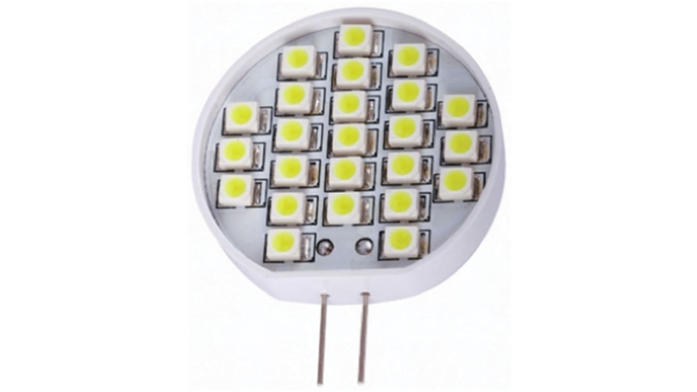 Lampada LED a riflettore RS PRO, lunga 38 mm, Ø 31mm, 12 V, 1,2 W, 90 lm, fascio 120°, color neutro, da oltre 20000H