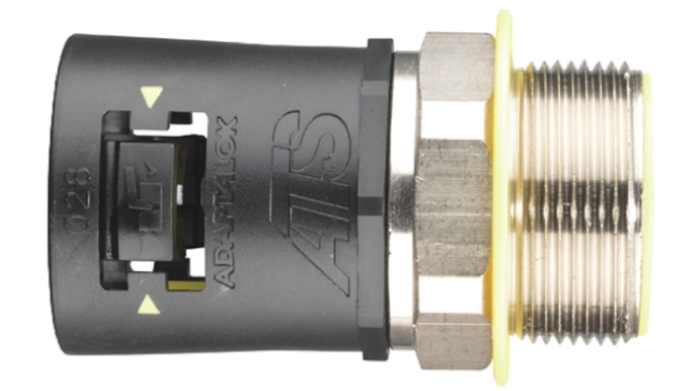 Raccordo per cavi Adaptaflex 7TCA296170R0275 AT21/M20/SA/BLY AT in Nylon 66, Nero, filetto M20, 21/22mm