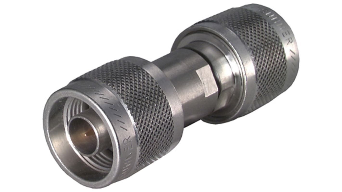 Huber+Suhner 同軸変換アダプタ N型 - N型 プラグ - プラグ Huber+Suhner 同軸変換アダプタ N型 - N型 プラグ - プラグ