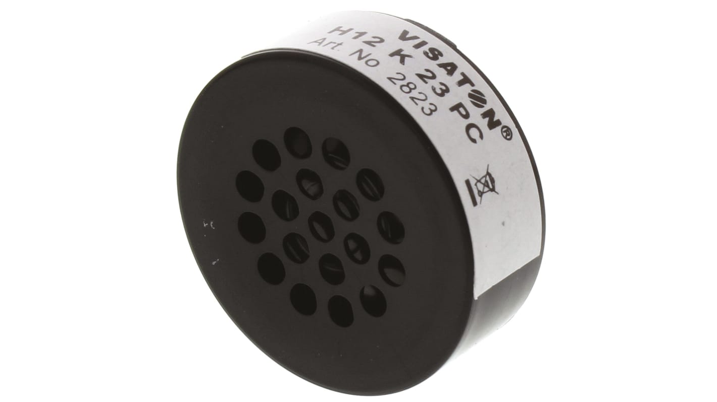 Visaton 8Ω 0.2W Miniature Speaker 23mm Dia. , 6mm Lead Length, 23 (Dia.) x 8.6mm