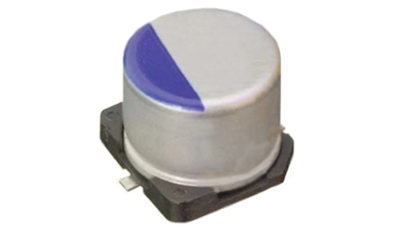 NIC Components NSPE-H, SMD Hybrid  Alu Kondensator, Elko 100μF ±20% / 35V dc, Ø 8mm x 10.8mm, bis 105°C