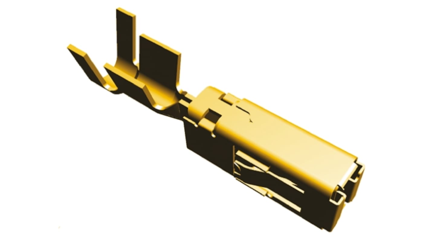 TE Connectivity Crimpterminal, serie AMP MCP 2.8K, Hun, Crimp-terminering, Guld-overflade 2.5mm² 1mm²