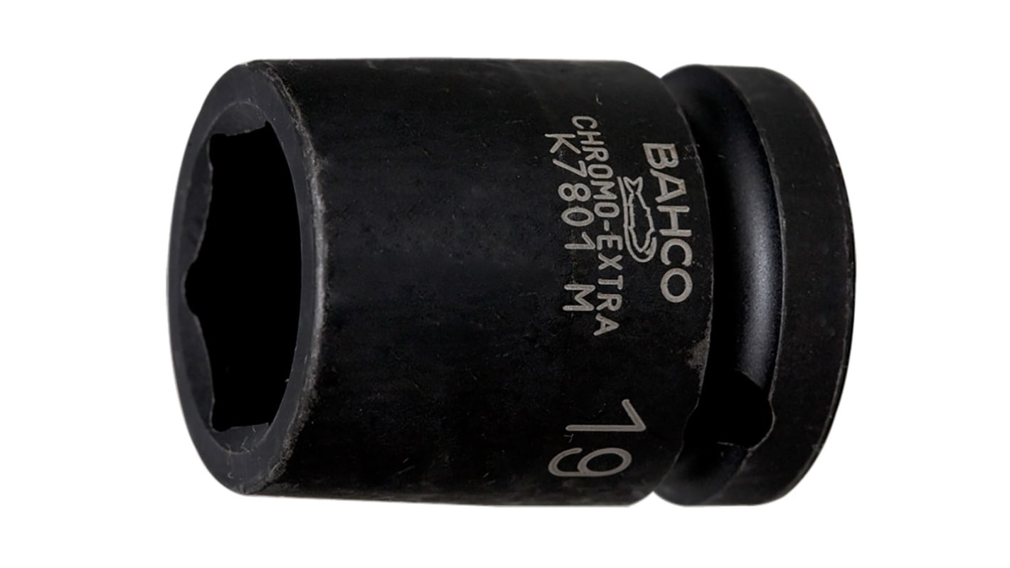 Bahco 11/16in, 1/2 in Drive Impact Socket, 38.0 mm length