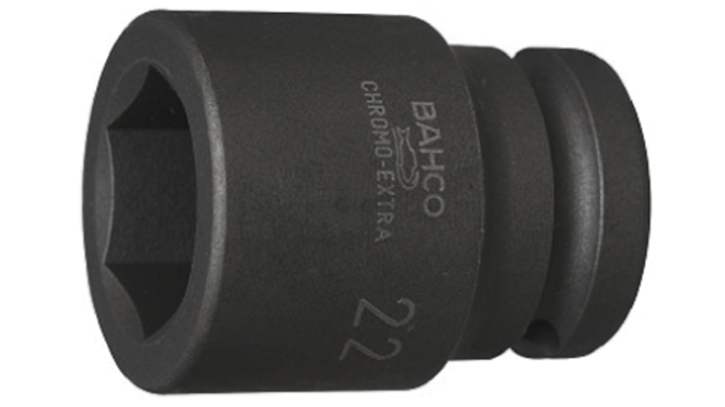 Vaso de impacto Bahco de 24mm, con cuadrado de 1/2 plg, longitud 45 mm