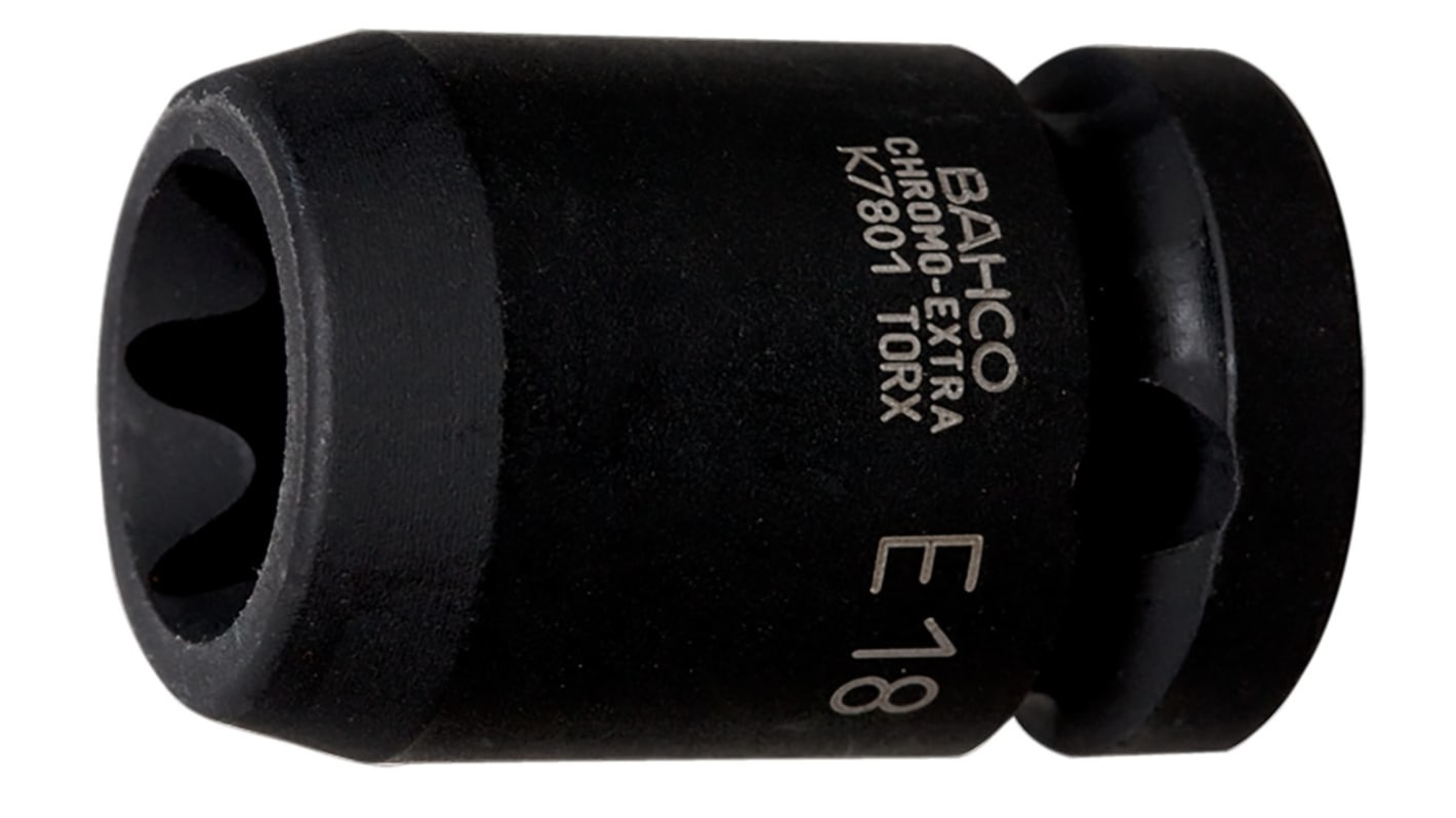 Bahco E16, 1/2 in Drive Impact Socket, 38.0 mm length